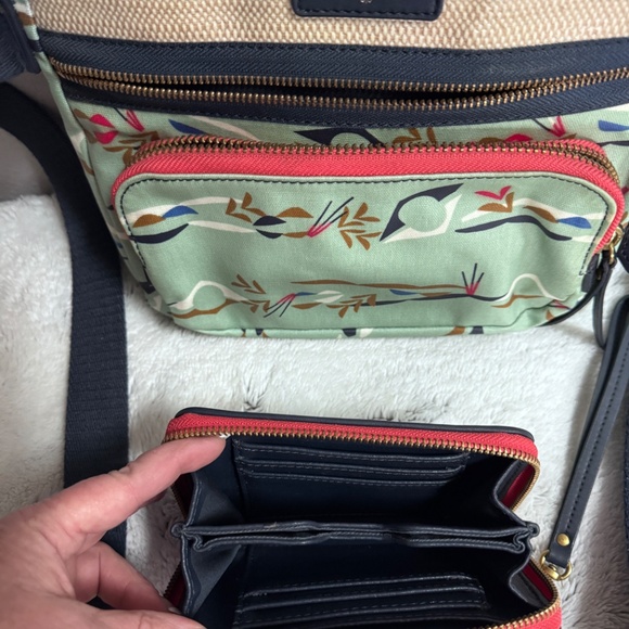 FOSSIL Crossbody and Wallet Set~Excellent like new condition♥️ ($195+$95~new) - Picture 3 of 12